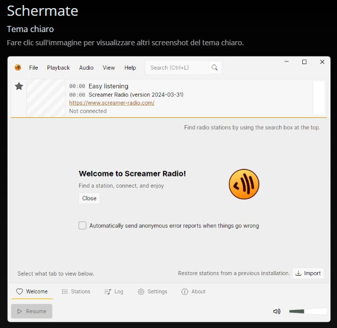 Screamer radio